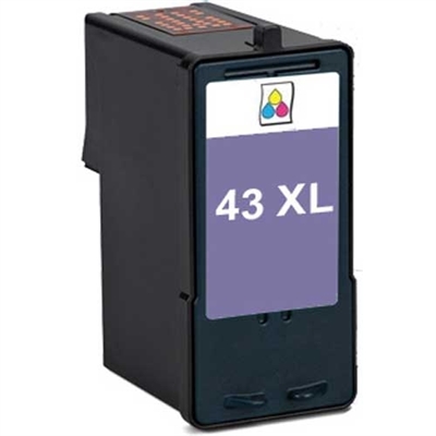 Lexmark 18Y0143 (No. 43XL) Remanufactured Color Ink Cartridge