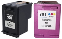 HP 901 (CN069FN) Remanufactured Ink Cartridge Two Pack