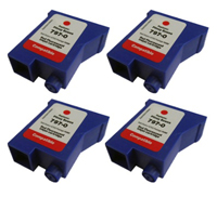 Pitney Bowes Compatible 797-0 Postal Ink Cartridge 4 Pack Value Bundle, For Mailstation K700, KM70 Series (Save $8!)