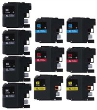 Brother LC103 Compatible Ink Cartridge 10 Pack Value Bundle