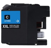 Brother LC105C Compatible Super High Yield Cyan Ink Cartridge