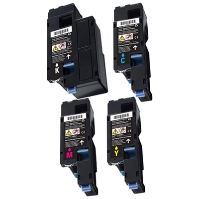 Dell Color Laser C1660 Compatible Toner Cartridge Value Bundle