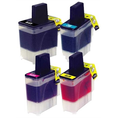 Brother LC41 Compatible 4-Pack Inkjet Cartridge Value Bundle