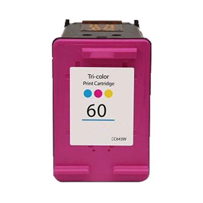 HP 60 CC643WN Remanufactured Color Ink Cartridge