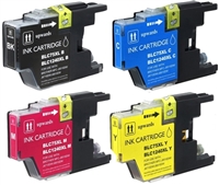 Brother LC75 Compatible 4-Pack Ink Cartridge Value Bundle
