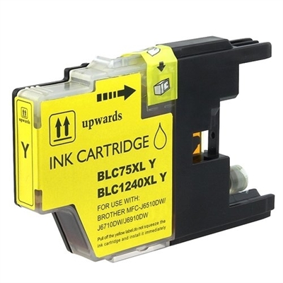Brother LC75Y Compatible Yellow Ink Cartridge