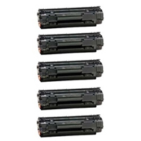 HP CB436A (HP 36A) Compatible Five Cartridge Bundle