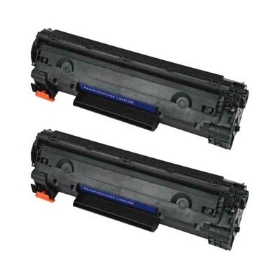 HP CE278A (HP 78A) Set of Two Compatible Toner Cartridges for LaserJet M1536DNF, LaserJet P1566 and LaserJet P1606