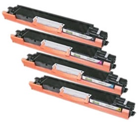 HP CE310A (126A) HP CP1025 Series Toner Cartridge Bundle (K,C,M,Y)