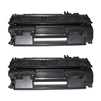 HP CE505A (HP 05A) Set of Two Compatible Toner Cartridges