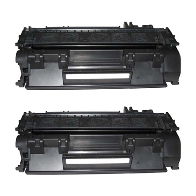 HP CE505A (HP 05A) Set of Two Compatible Toner Cartridges