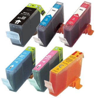 Canon BCI-3E Compatible Inkjet Cartridge 6-Pack Value Bundle