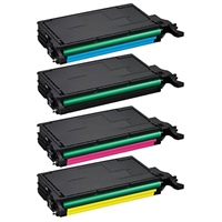 Toner Cartridges Compatible With Samsung CLT-508, CLP-620, CLP-670 Color Value Bundle