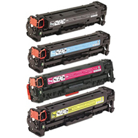 HP 304A Toner Cartridge Value Bundle Color LaserJet CM2320, CP2025 Compatible Series (K/C/M/Y)