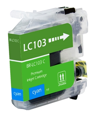 Brother Compatible LC103C HY Cyan Ink Cartridge