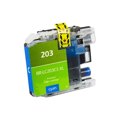 Brother Compatible LC203C HY Cyan Ink Cartridge