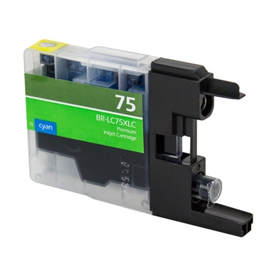Brother Compatible LC75C HY Cyan Ink Cartridge