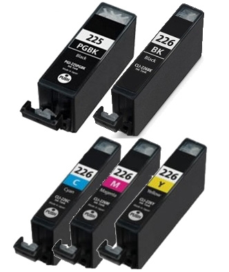 Canon CLI-226 Series Compatible Ink Cartridge 5-Pack Value Bundle