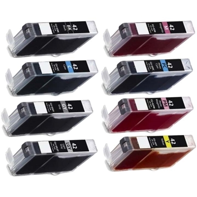 Canon CLI-42 Compatible Ink Cartridge 8-Pack Value Bundle