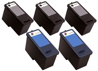 Dell CN594, CN596 Remanufactured Ink Cartridge Five Pack Value Bundle