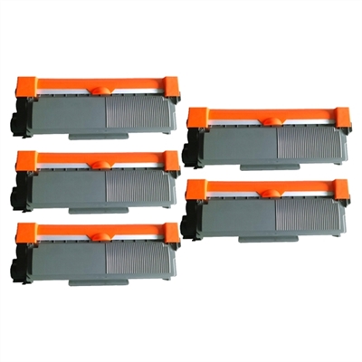 Brother TN660 Compatible Toner Cartridge 5-Pack Value Bundle
