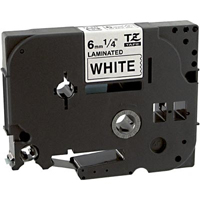 Brother TZe211 Compatible Black On White P-Touch Label Tape 1/4" x 26'
