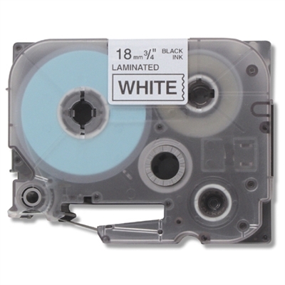 Brother TZe241 Compatible Black On White P-Touch Label Tape 3/4" x 26'