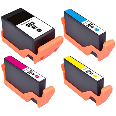 HP 902XL Remanufactured High Yield Ink Cartridge 4-Pack