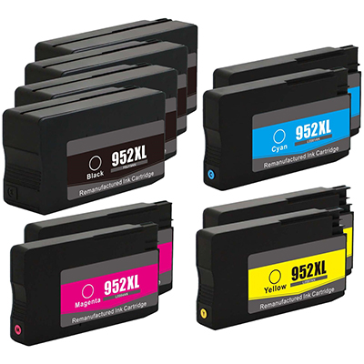 HP 952XL Remanufactured High Yield Ink Cartridge 10-Pack