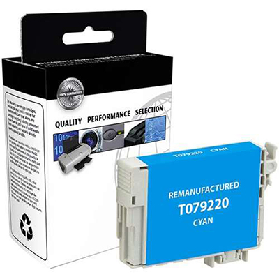 Epson T079220 Remanufactured High Yield Cyan Ink Cartridge