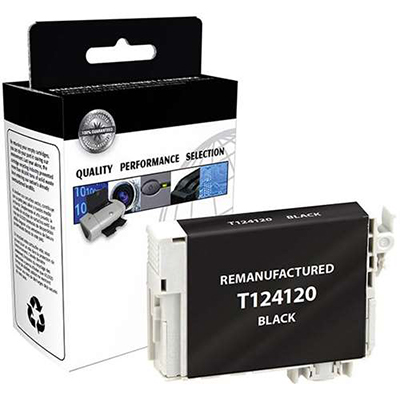 Epson T124120 Remanufactured Black Ink Cartridge