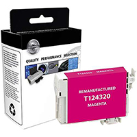 Epson T124320 Remanufactured Pigment Magenta Ink Cartridge