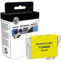 Epson T124420 Remanufactured Pigment Yellow Ink Cartridge