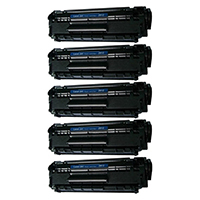 HP Q2612A (HP 12A) Compatible Toner Cartridges (Value Bundle of 5)