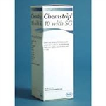 Chemstrip 10 w/SG Urine Reagent Strips (100 per bottle)