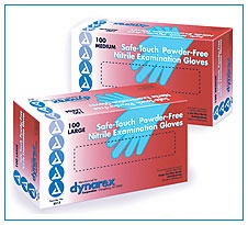 Safe Touch Nitrile Exam Gloves Powder Free - Large (100/box)