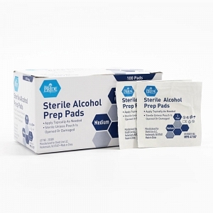 Alcohol Prep Pads; Medium; (200/box)