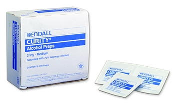 Alcohol Prep Pads; Medium; (200/box)