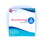 Microscope Slides, 3" x 1", clear, corner grounded (72 per box)