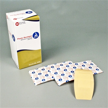 Adhesive Bandage, Sheer Spot 2" x 4.5", Sterile (50/box)