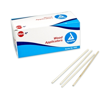 Wood Applicators 6" (864 per box)