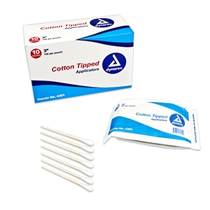 Cotton Tip Applicators 6" Sterile; 2/pouch (200 per box)