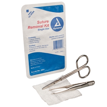 dynarex 4521 suture removal kit and littauer scissor