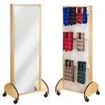 Clinton Mobile Adult Mirror with Cuff Weight Rack