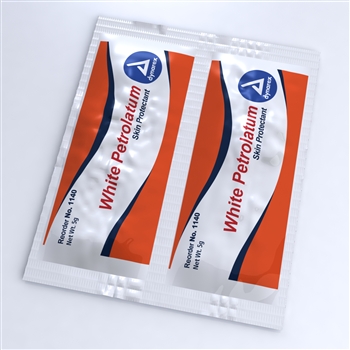 White Petrolatum, 5 gram foil packs (144 per box)