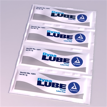 DynaLube Sterile Lubricating Jelly, 5gr. Packet, 12/72/cs