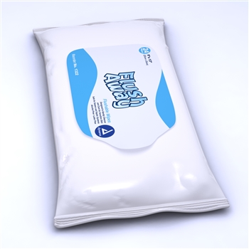 Flushable Wipes 9 x 13 (Adult) flow pack - 24/24/cs