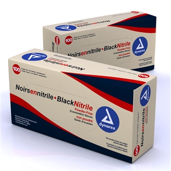 Nitrile Exam Gloves, Black - Extra Large (100 per box)