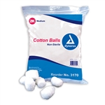 Cotton Balls; Medium Non-Sterile - (4000/case)