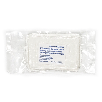 Compress Bandage, st. bulk, 3", 800/cs